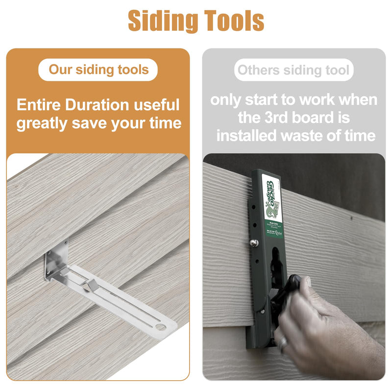 [Australia - AusPower] - Ketofa Siding Tools,Gecko Siding Gauge Tool for 5/16-Inch Siding Board, Siding Installation Tools with 1-1/4-Inch Overlap Gauge (2 Packs) 