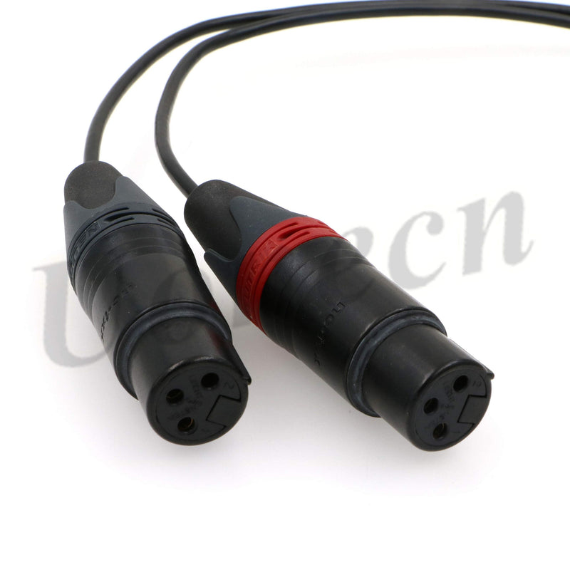 [Australia - AusPower] - ARRI Alexa Mini Camera Cable Two XLR 3 pin Female Plug to 00 Right Angle 5 pin Male Audio Input Cable 