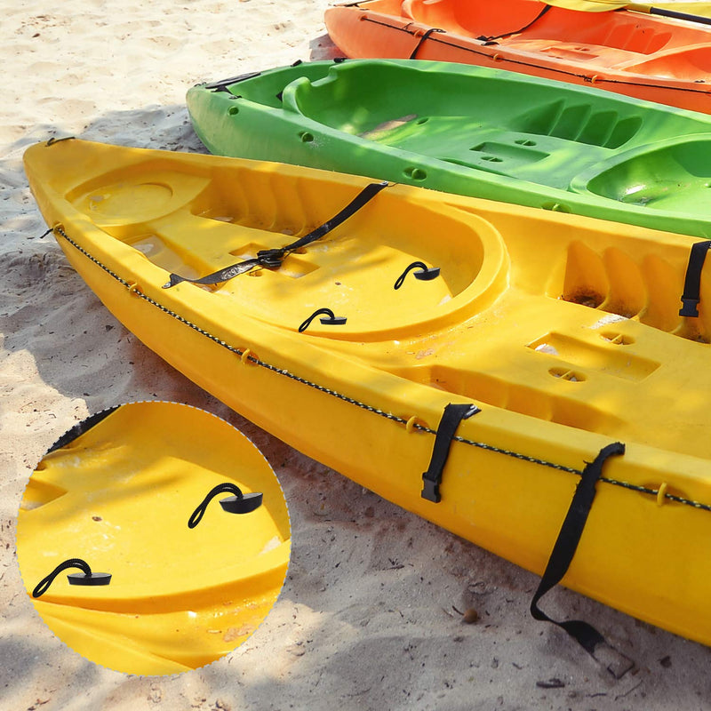 [Australia - AusPower] - 8 Pieces Kayak Scupper Plug Kit Silicone Scupper Plugs Drain Holes Stopper Bung with Lanyard 