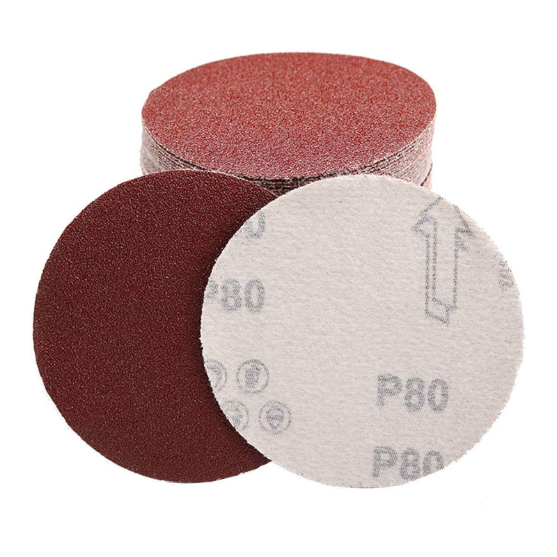 [Australia - AusPower] - 200PCS 3 inch Sanding Discs Hook Loop, VÉZAAR Orbital Sander Pad Headlight Restorations Sandpaper Backing Aluminum Oxide 80 100 180 240 600 800 1000 1200 2000 3000 Grit Assortments 