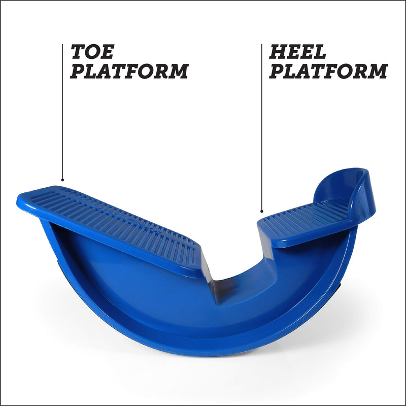 [Australia - AusPower] - Powerstep unisex adult Powerstep Ultraflexx Foot Rocker, Un physical therapy leg exercisers, Blue, Flexible and Stretchable US 