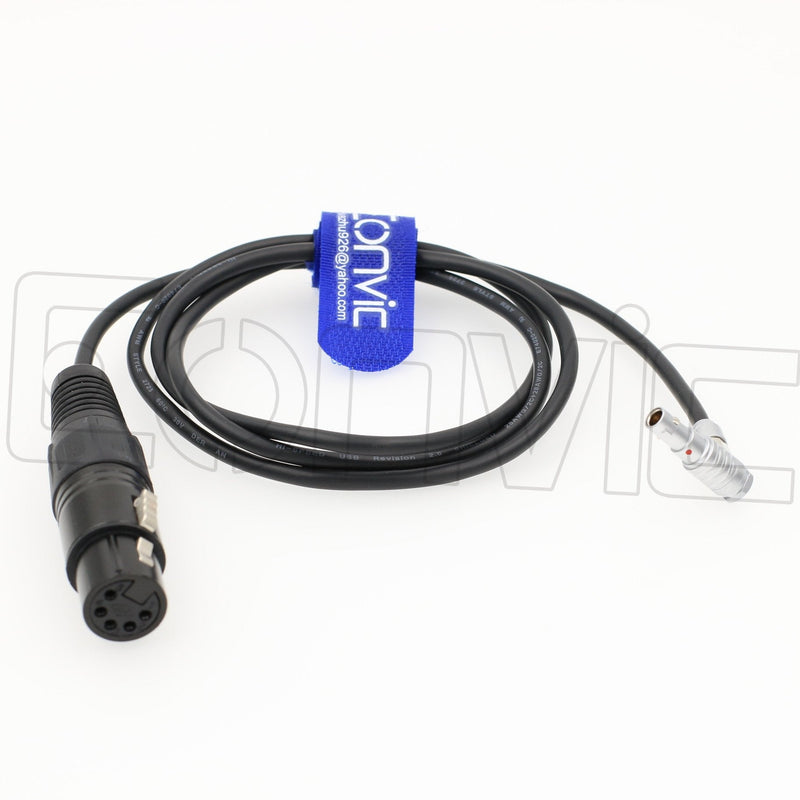 [Australia - AusPower] - Eonvic Audio Cable for Arri Alexa Mini Camera Right Angle 5pin Male to 5pin XLR Female 
