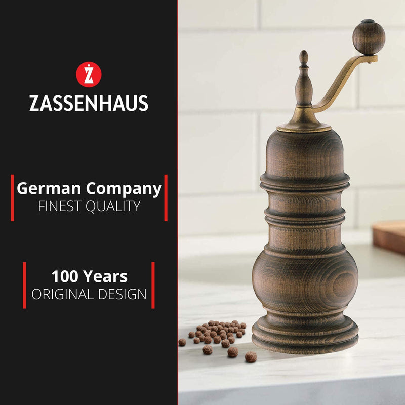 [Australia - AusPower] - Zassenhaus Speyer 5.1-Inch Dark Stained Beech Pepper Mill 