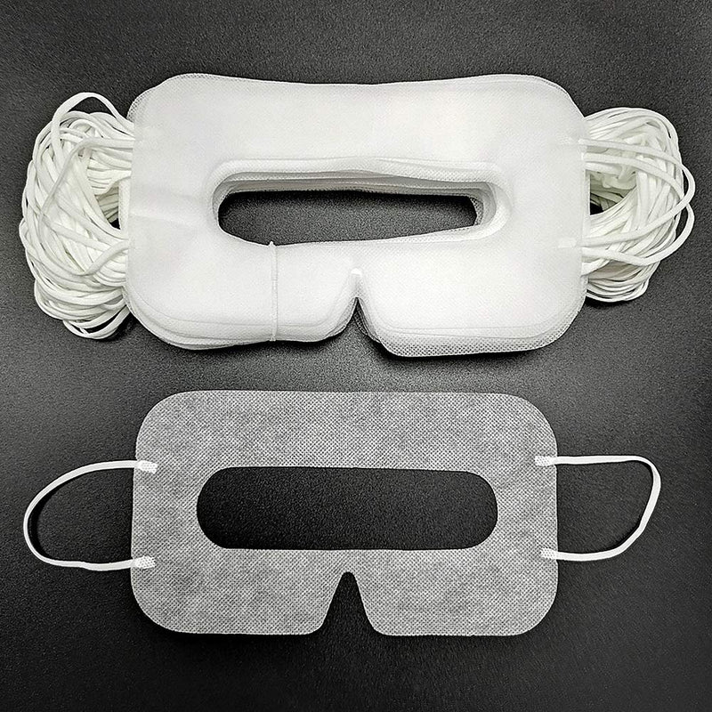 [Australia - AusPower] - YinQin Disposable VR Eye Mask 50 PCS Universal Cover Mask for VR Eye Mask Cover for VR Mask Sanitary, VR Mask Rift, VR Eye Pad Cover, White (50 PCS) 