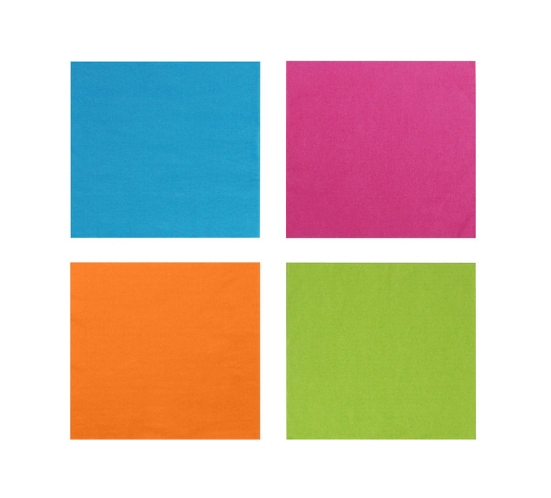 [Australia - AusPower] - Party Essentials 2-Ply Paper Cocktail Beverage Napkins, Assorted Neon Brights, 48-Count 