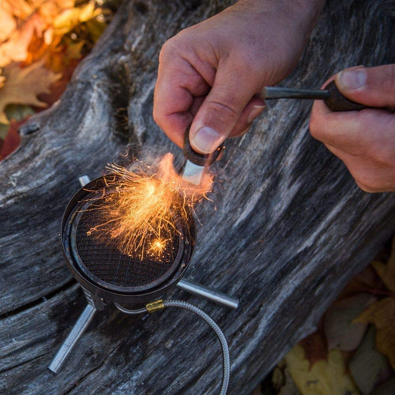 [Australia - AusPower] - Light my Fire Ferro Rod Fire Starter - Flint and Steel Fire Starter Kit - Magnesium Fire Starter 1/4" Diameter - 3000 Strikes - Fire Starter Survival with Emergency Whistle - Fire Steel Ferro Rod Cocoshell 