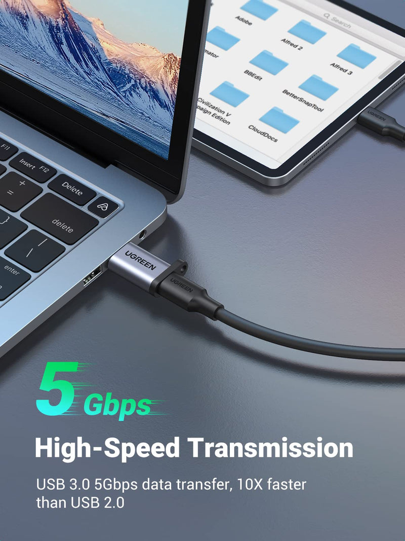 [Australia - AusPower] - UGREEN USB C Female to USB Male Adapter Type C to USB A Charger Cable Converter Compatible with Apple Watch Series 7 iPhone 13 12 Pro Max AirPods 3 MacBook Samsung Galaxy Note Google Pixel etc 