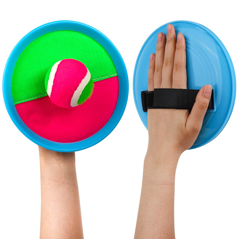 [Australia - AusPower] - Toss and Catch Ball Set Outdoor Game for Kids Backyard Games Beach Game for Kids (Upgraded) (2 Paddles 2 Balls) 