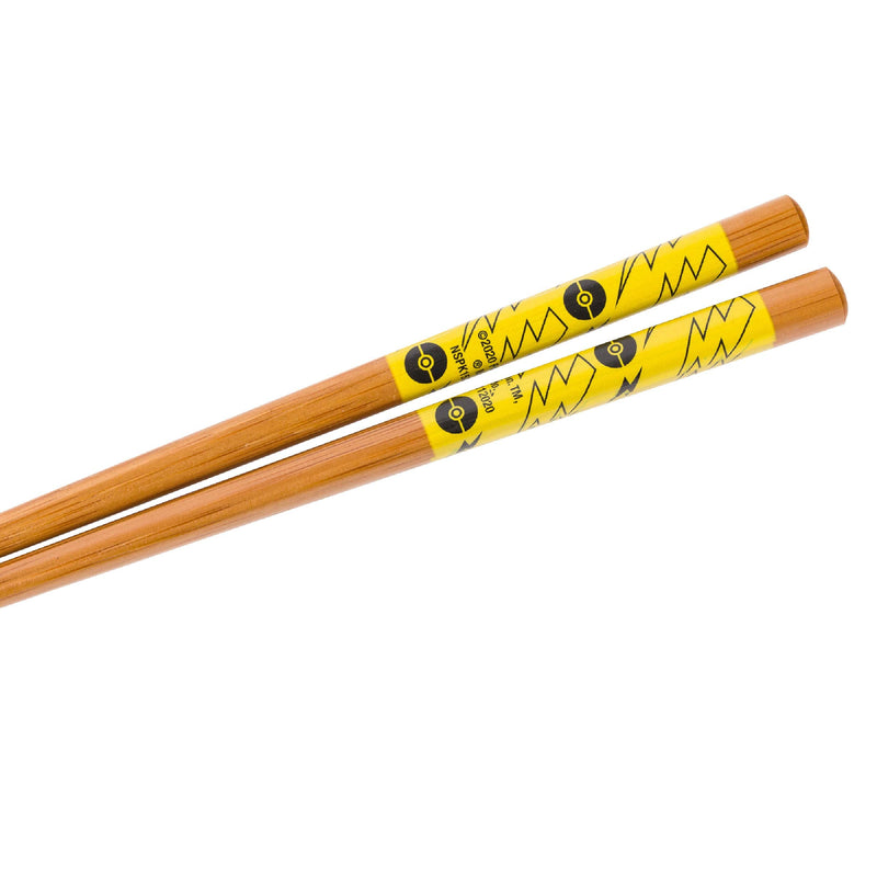 [Australia - AusPower] - Silver Buffalo Pokemon Pikachu Japanese Text Ceramic Ramen Noodle Bowl with Chopsticks, 20oz 