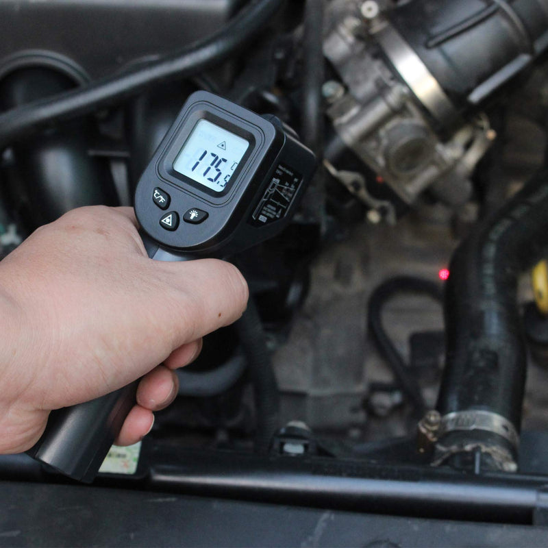 [Australia - AusPower] - Kaemeasu Digital Infrared Thermometer -58℉-1022℉ (-50℃ to 550℃) High Precision Handheld Non-Contact Electronic Thermometer Pyrometer IR Laser Point Gun KM-550 