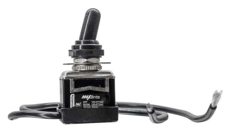 [Australia - AusPower] - Heavy Duty Toggle Switch 20/15A 125/277V, 2 HP with Waterproof Rubber Boot UL cUL Certified 1 piece Pack 