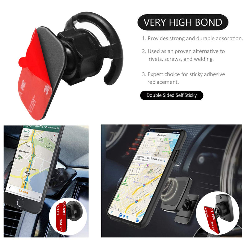 [Australia - AusPower] - Very High Bond Car Adhesive, AZXYI 9 PCS Dashboard Sticky Adhesive Replacement, Double Sided Sticky Pads Sticker Tapes for Mounting Windshield Dashboard Magnetic Phone Car Mount and Dash Cam 