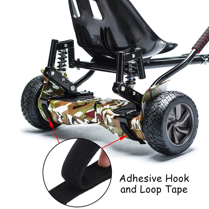 [Australia - AusPower] - Aodaer 8 Pack Adjustable Hoverboard Straps Replacement Straps and Strap Protector Hook and Loop Kart Accessories Seat Attachment Straps Fastening Hoverboard Cable for Kart Balance Scooter 