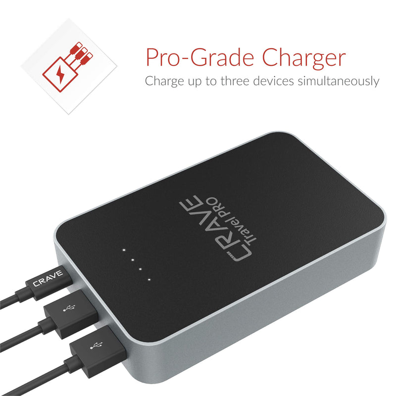 [Australia - AusPower] - Crave Travel PRO Power Bank with 13400 mAh [Quick Charge QC 3.0 USB + Type C with PD] Portable Battery Charger 