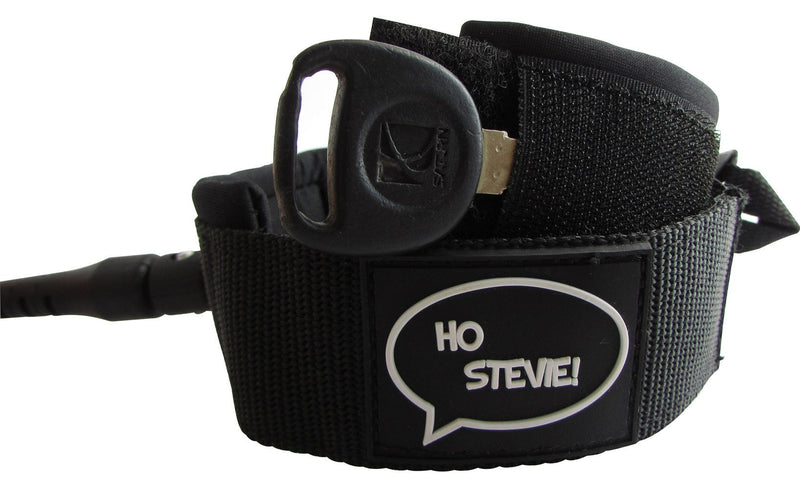 [Australia - AusPower] - Ho Stevie! Premium Surf Leash [1 Year Warranty] Maximum Strength, Lightweight, Kink-Free, for All Types of Surfboards. 7mm Thick (1/4") 6/7/8/9 Feet Black 6 Feet 