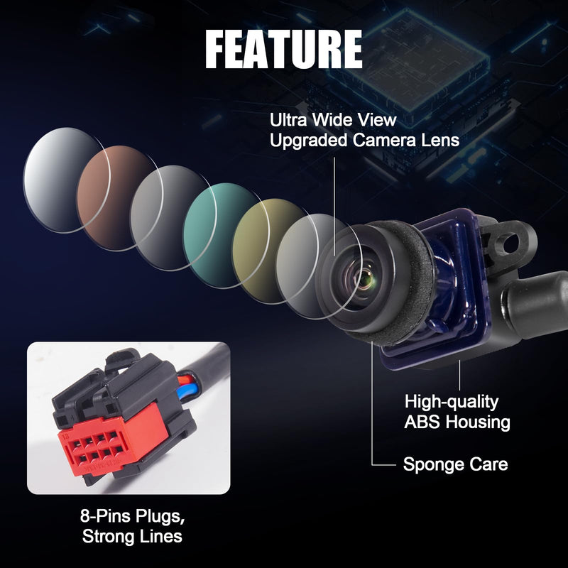 [Australia - AusPower] - AUTOBABA Rear View Back Up Camera Compatible with 2011-2014 Dodge Charger 2011-2014 Chrysler 300 Views Reversing Park Assist Backup Camera Replace # 56054058AH 56054058AD 56054058AE 56054058AF 