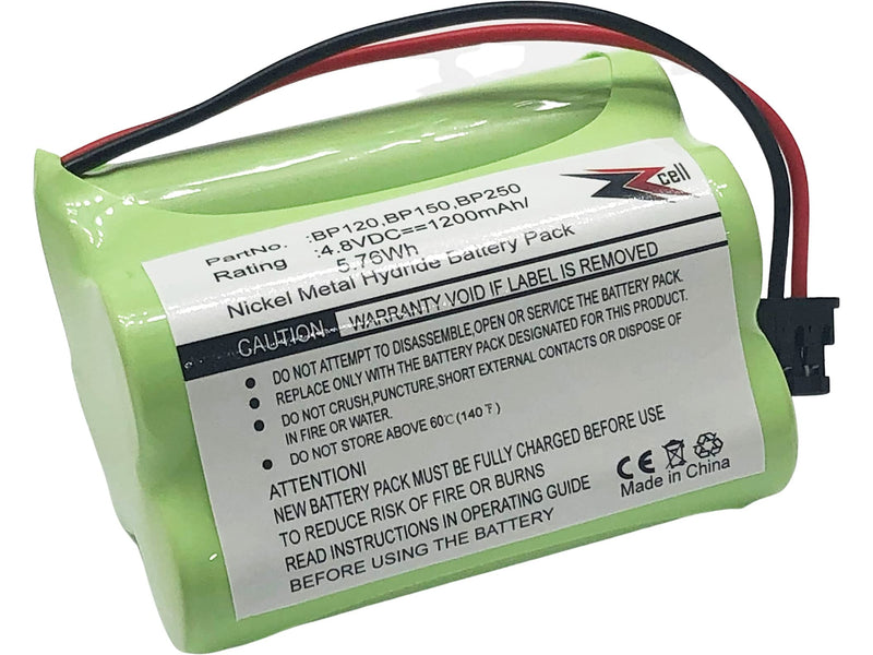 [Australia - AusPower] - 2-Pack ZZcell Battery for Bearcat Sportcat BP120 / BP150 / BP180 / BP250, Uniden BBTY0356001 1200 mAh 