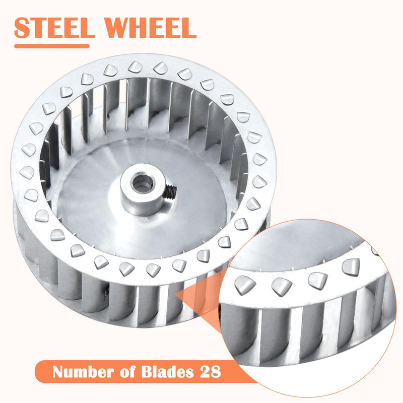 [Australia - AusPower] - Hiorucet LA11AA005 Blower Wheel, P441-1146, LA11AA004, LA11AA006, P4411146 Draft Inducer Motor Wheel for HVAC Brand Carrier Bryant Payne Furnace, Used with Carrier Inducer Motor 318984-753, HC21ZE117. 