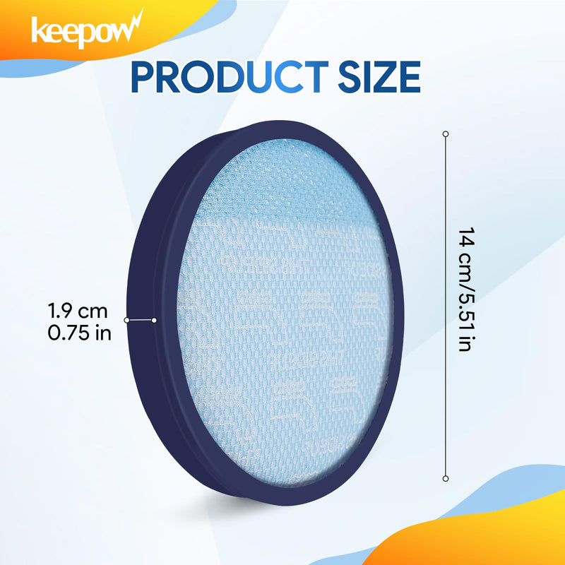 [Australia - AusPower] - KEEPOW 304087001 Vacuum Filters for Hoover Windtunnel Vacuum UH71250, UH71255, UH72600, UH71230, UH70825, UH72630, UH72625, UH70832, UH70820, UH70830, UH70800, HEPA Washable And Reusable (3 Pack) 