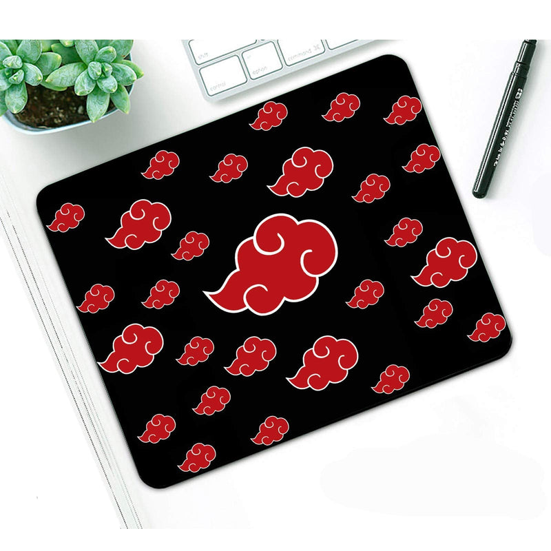 [Australia - AusPower] - Graphic Mouse Pad,Many Red Clouds Pattern Seamless Waterproof Gaming Cartoon Gift Mouse Pad Desk Accessories Non-Slip Rubber Mousepad for Laptop and Computer Many Red Clouds 