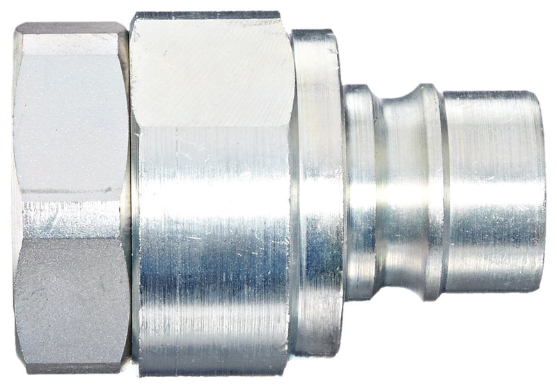 [Australia - AusPower] - Dixon Valve V6F6 Steel Snap-Tite H/IH Interchange Hydraulic Fitting, Valved Nipple, 3/4" Coupling, 3/4" - 14 NPTF Female Thread 