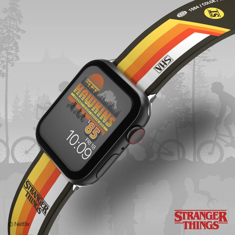 [Australia - AusPower] - Stranger Things Smartwatch Band - Officially Licensed, Compatible with Every Size & Series of Apple Watch (watch not included) VHS Tape 