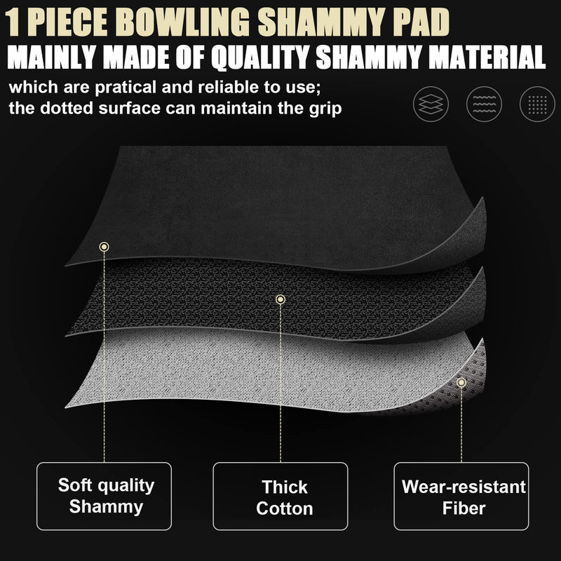 [Australia - AusPower] - Maitys Microfiber Bowling Sanding Pad Bowling Accessories Bowling Ball Towel Resurfacing and Cleaning Kit 6 Pieces Bowling Ball Cleaning Pad and 1 Bowling Ball Towel Grit 500/ 1000/ 2000 Black and Red 