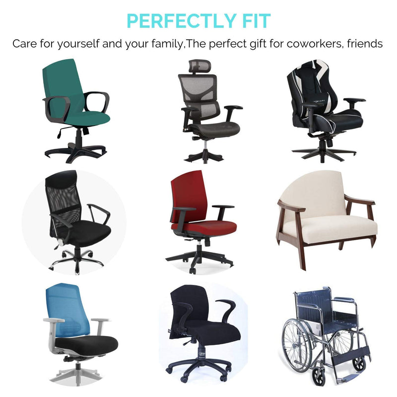 [Australia - AusPower] - EcoLifeDay Chair Extra Thick Ergonomic armrest Cushions Elbow Pillow Pressure Relief Office Chair Gaming Chair armrest with Memory Foam armrest Pads 2-Piece Set of Chair 