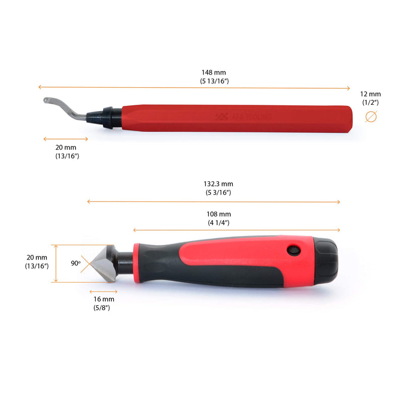 [Australia - AusPower] - AFA Tooling Deburring Tool with Blade and 10 Extra Blades and Countersink Hand Reamer 