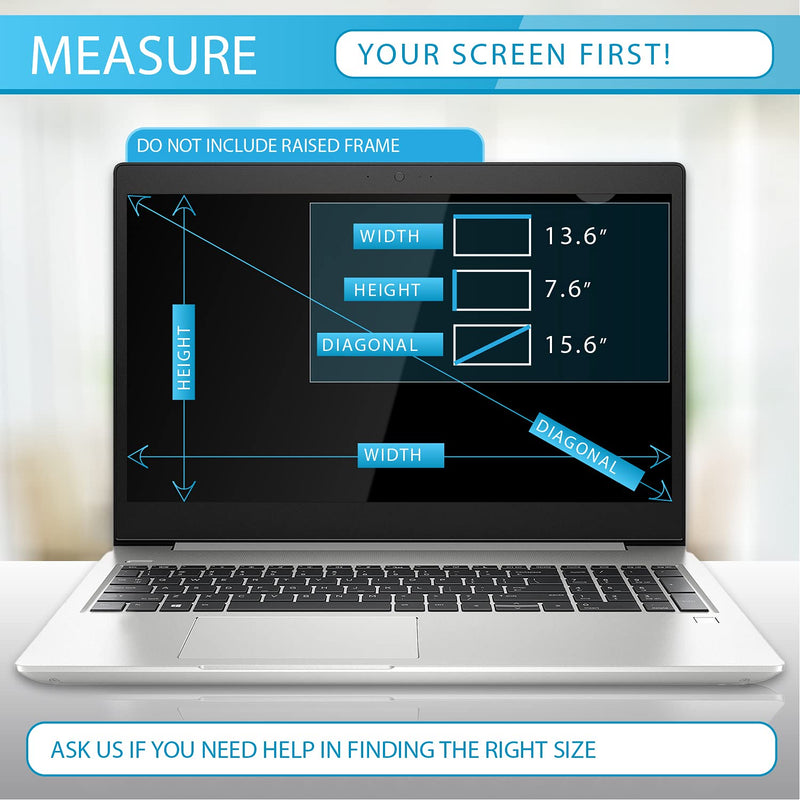 [Australia - AusPower] - Premium Anti Blue Light and Anti Glare Screen Protector (2 Pack) for 15.6 inches Laptop with Aspect Ratio 16:9. Easy and Bubble Free Installation 