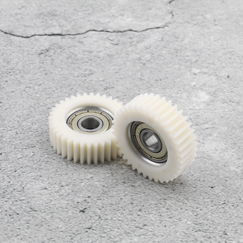 [Australia - AusPower] - Micro Traders 3PCS 36 Teeth E-Bike Wheel Hub Motor Planetary Gears with Bearing Compatible with Bafang Motor 38mm Diameter Nylon Motor Gear, White 