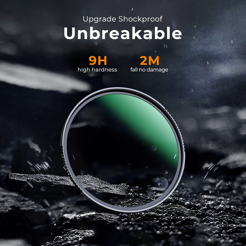 [Australia - AusPower] - K&F Concept 55mm MC UV Protection Filter Shockproof Tempered Optical Glass with 28 Multi-Layer Coatings HD/Waterproof/Scratch Resistant for 55mm Camera Lens 
