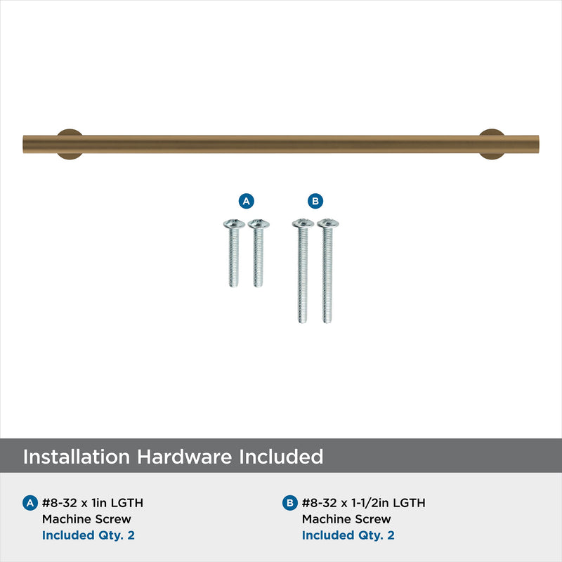 [Australia - AusPower] - Amerock BP36869CZ Radius Cabinet Pull, 10-1/16 in. Center-to-Center, Champagne Bronze 