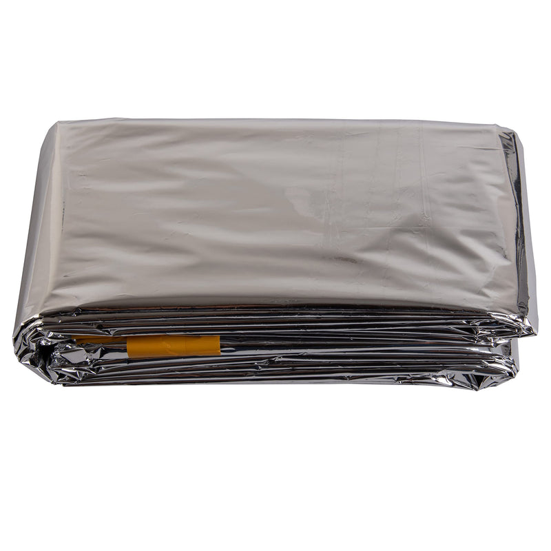 [Australia - AusPower] - Grizzly Gear Emergency Thermal Sleeping Bags Weatherproof Mylar Disaster Survival Bivouac | 7 ft x 3 ft | Compact Lightweight Shelter Signal Reflective Utility | Premium Prepper 2 Pack 