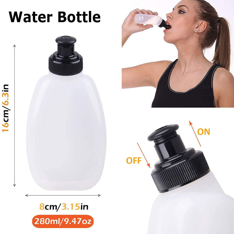 [Australia - AusPower] - Waterproof Running Belt Water Bottle Waist Pack,Sport Fanny Pack Running Pouch for Men Women Runners Mens Waist Bag,Phone Holder for iPhone 11 Pro Max Xs Xr X 8 7 6 Plus in Hybration,Workout,Jogging 