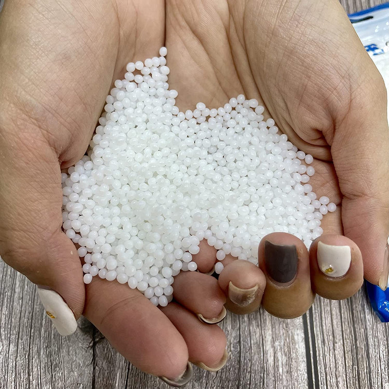 [Australia - AusPower] - Sintron Moldable Plastic Clay - 8 oz Thermoplastic Beads, Plastic Pellets, Moldable Pellets, Polymorph Pellets (White) for DIY Modeling, Making Creative Activity 8OZ White 