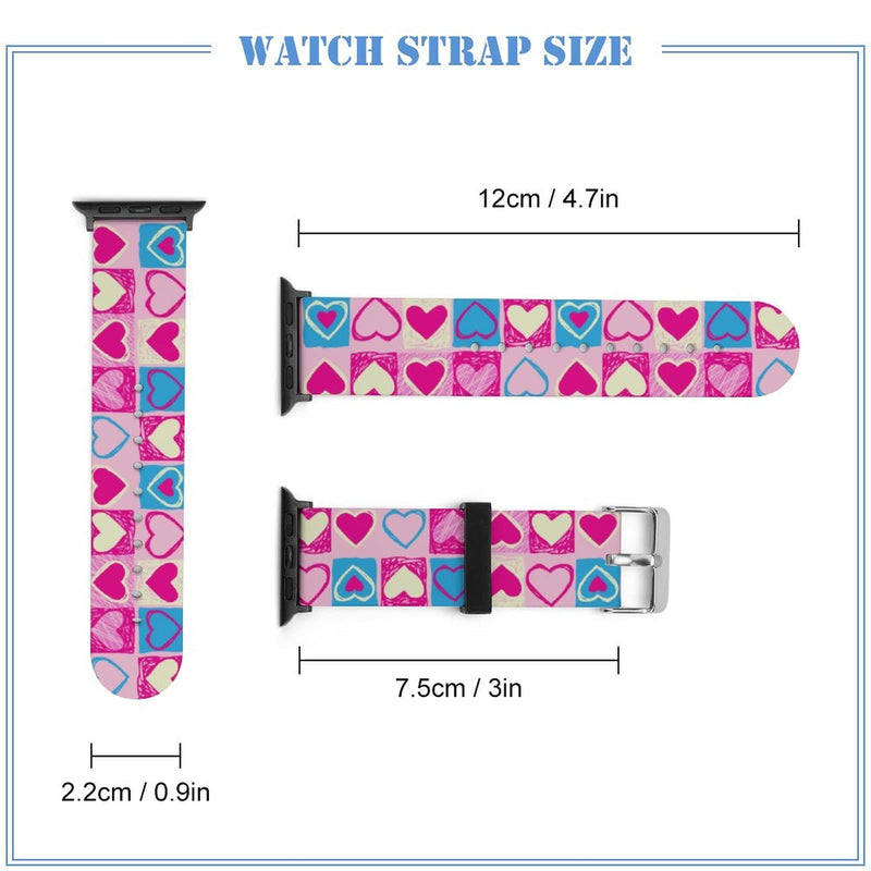 [Australia - AusPower] - Camouflage Camo Decorations Wristband Straps for Apple Watch Bands Soft Silicone Sports IWatch Band Strap for Apple Smart Watch Series 7 6 5 4 3 2 1 SE. Cartoon Valentines Gifts Heart 42mm/44mm/45mm 