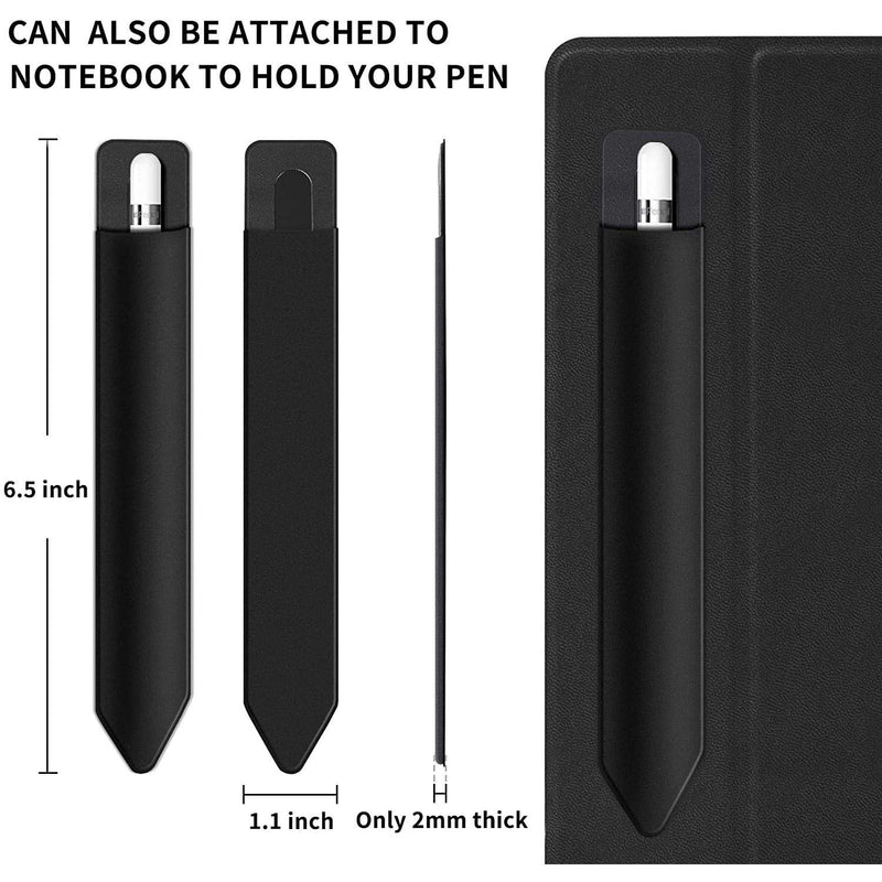 [Australia - AusPower] - BoxWave Stylus Pouch Compatible with ASUS VivoBook Flip 14 (Stylus Pouch by BoxWave) - Stylus PortaPouch, Stylus Holder Carrier Portable Self-Adhesive for ASUS VivoBook Flip 14 - Jet Black 