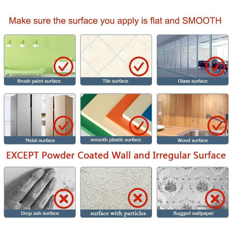 [Australia - AusPower] - SweeHome White Board Paper - 17.3” x 78.7” (6.5 Feet) - Self-Adhesive Dry Erase Board Sheet Sticker Removable Wall Decals for Kids, Office, School & Home with 1PCS Marker Pen 
