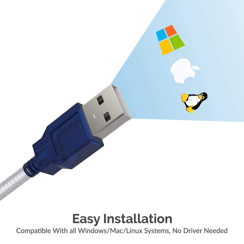[Australia - AusPower] - Sabrent USB 2.0 to Serial (9-Pin) DB-9 RS-232 Converter Cable, Prolific Chipset + USB 2.0 to Serial (9-Pin) DB-9 RS-232 Adapter Cable 6ft Cable 
