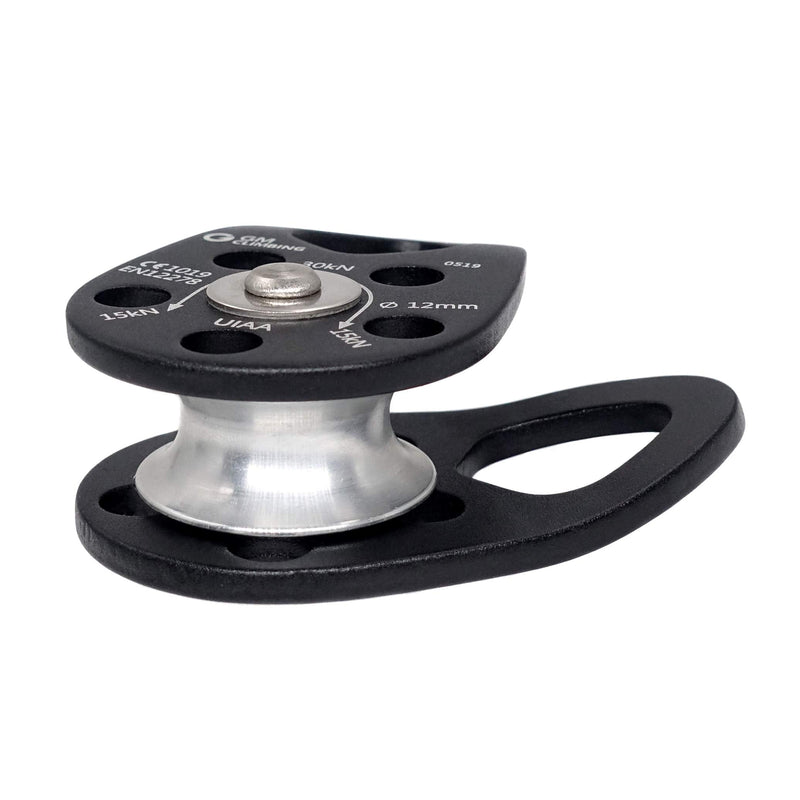 [Australia - AusPower] - GM CLIMBING UIAA Certified 30kN Swing Cheek Micro Pulley Black General Purpose One unit 