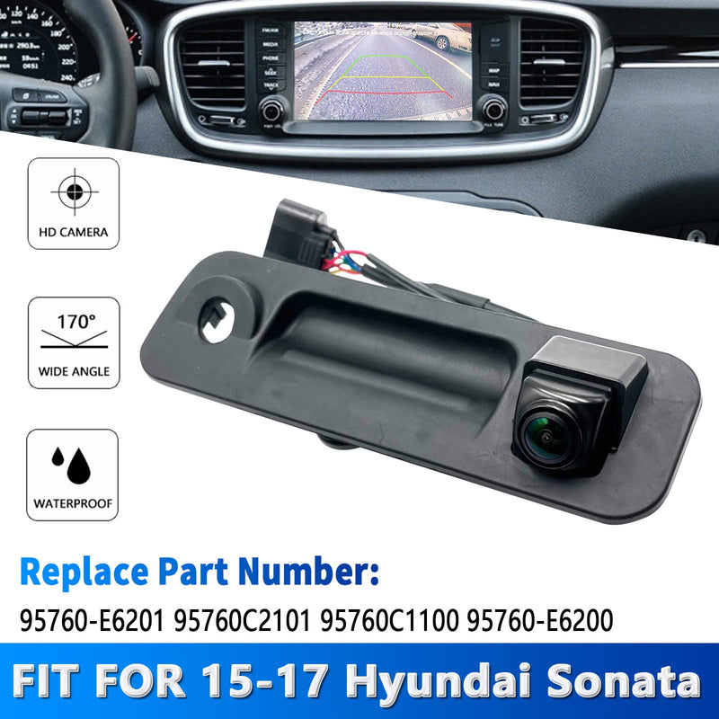 [Australia - AusPower] - Rear View Backup Camera Trunk Reverse Parking Cameras for Hyundai Sonata 2015-2017 Replaces 95760-E6201 95760E6201 