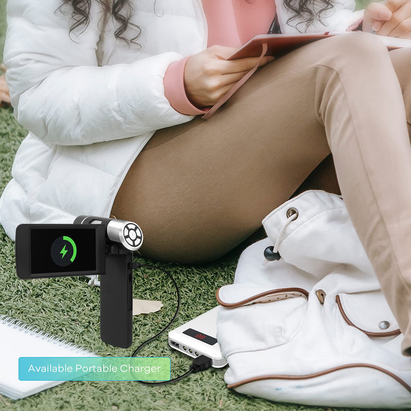 [Australia - AusPower] - Andonstar AD203 Handheld Digital Microscope, FHD Portable Microscope 4 Inch Rotatable Monitor, USB Pocket Microscope for Adults Kids, Coin Inspection Microscope, Loupe Magnifier, PC View, 32GB(Black) BLACK 
