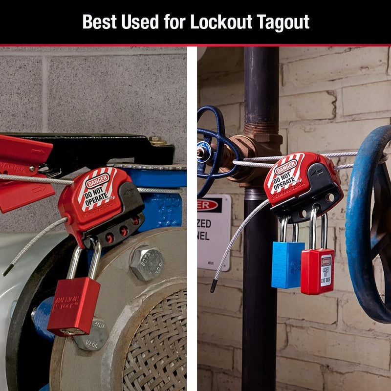 [Australia - AusPower] - Master Lock S806 Adjustable Lockout Tagout Steel Cable 