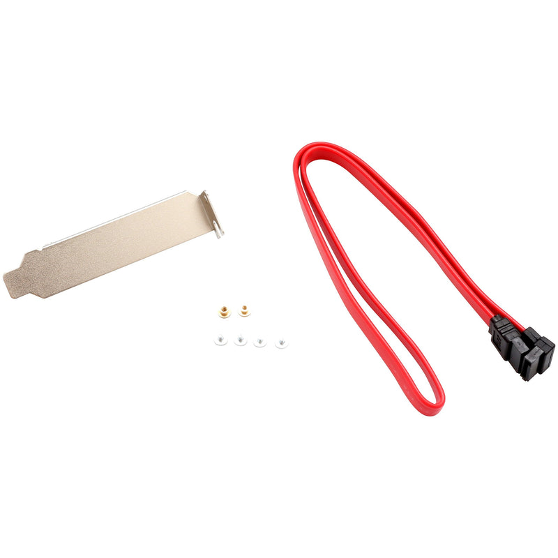 [Australia - AusPower] - I/O Crest M2 SSD NVME M-Key to PCI-e 3.0 x4 Adapter Card and SATA B-Key M.2 to SATA Port convertor 22110 2280 2260 2242 2230 to with Low Profile Bracket - Dual M.2 PCIe Adapter M.2 M-Key & B-Key PCI-e 