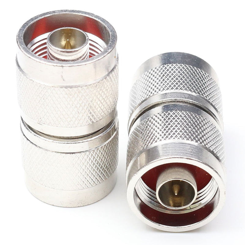 [Australia - AusPower] - ANHAN N Type Male to Male Connectors N Male Adapters N Type Coax Connector Walkie Talkie N adapters RF coaxial Cable Adapter 2 Packs N Male to Male 2pcs 