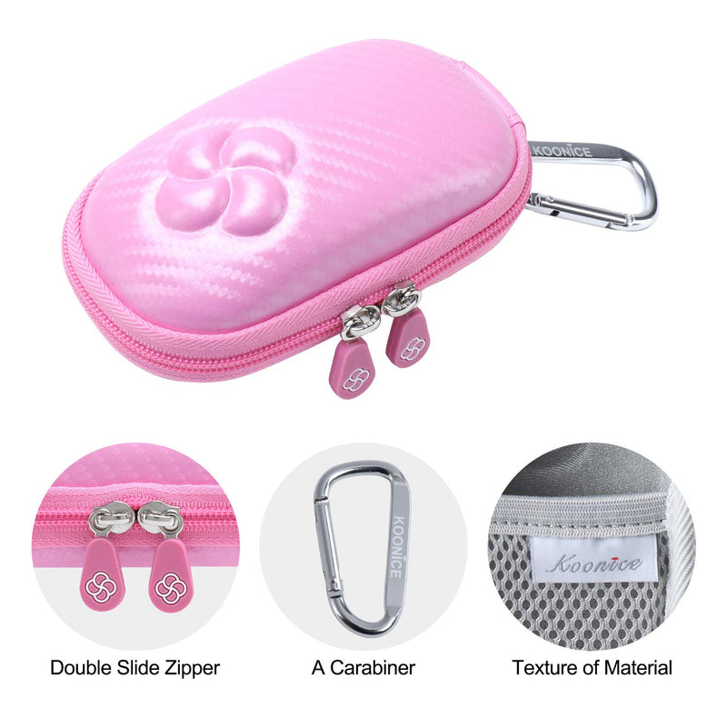 [Australia - AusPower] - Koonice Hard Case Compatible for Apple Magic Mouse (I and II 2nd Gen) Including Carabiner (Pink) Pink 