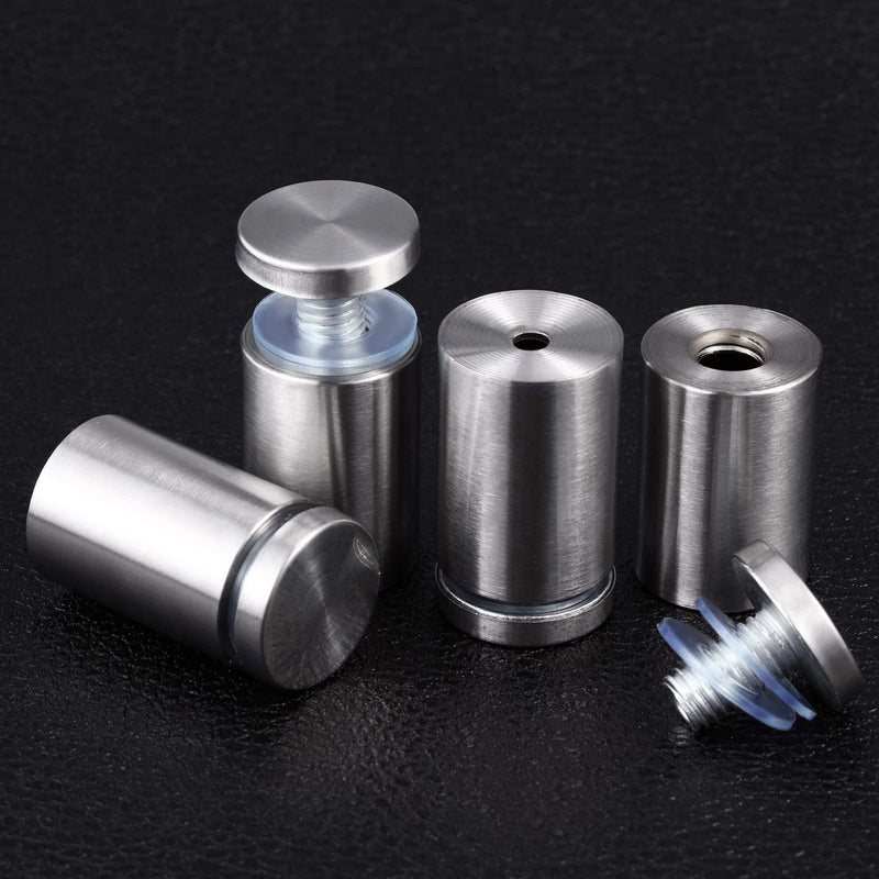 [Australia - AusPower] - Sign Standoff Screws Advertising Screws Stainless Steel Wall Standoff Mounts Glass Acrylic Nail, 8 Pieces (1 x 1-5/8 Inch) 1 x 1-5/8 Inch 