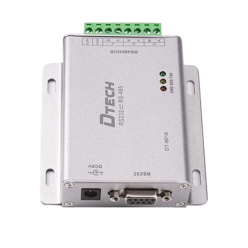 [Australia - AusPower] - DTECH Industrial Grade RS232 to RS485 Serial Converter 3 Channel RS-485 Expansion Hub with 600W Surge Protection TX RX LEDs Power Adapter Terminal Block 