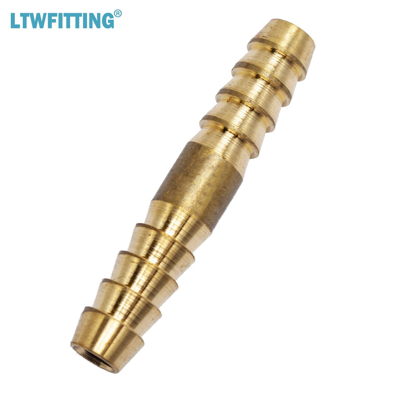 [Australia - AusPower] - LTWFITTING Brass Barb Splicer Mender 1/4-Inch Hose ID Fitting Air Water Fuel Hose Joiner(Pack of 10) 